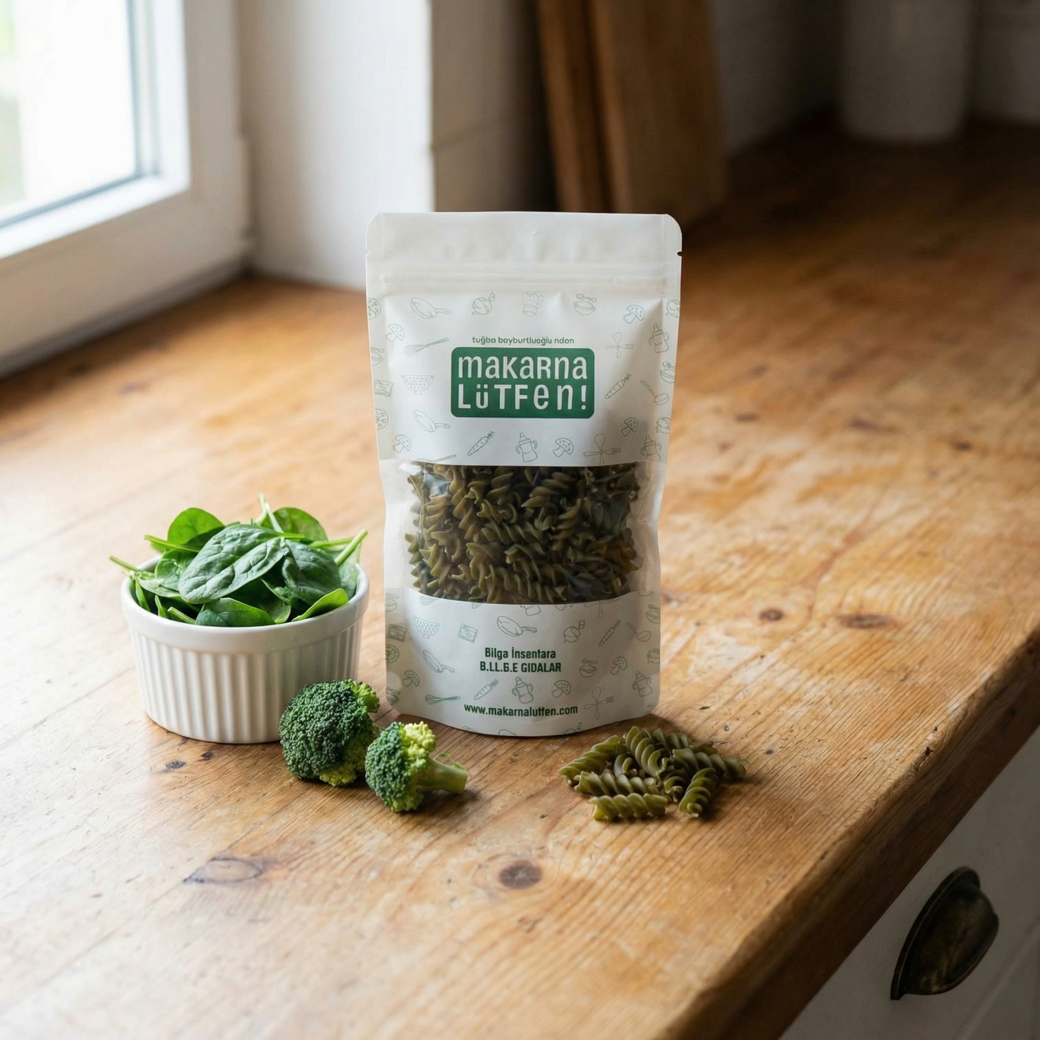 Anadolu İrmikli Brokoli ve Ispanaklı Bebek Makarnası (200 gr)