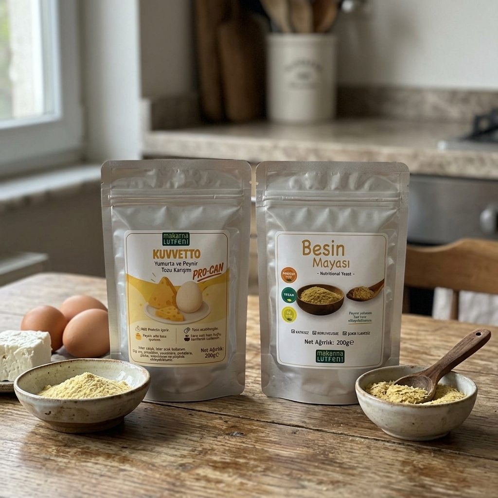 Avantajlı Besin Mayası ve Yumurta Peynir Tozu Karışımı (Protein Seti - 200'er gram)