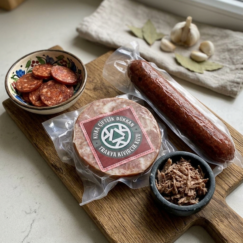 Avantajlı Katkısız Sucuk ve Trakya Kuzu Kavurma Seti