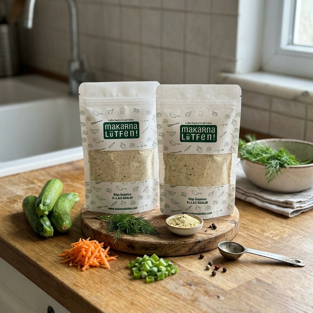 Besleyici ve Pratik: Makarna Lütfen Besin Mayalı Sebzeli Mücver Karışımı 2'li Paket