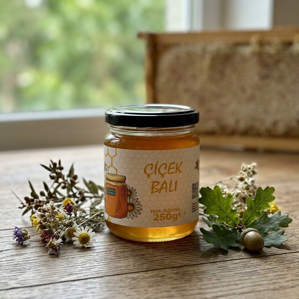 Çiçek Balı (Katkısız Ham Bal - 250 g)
