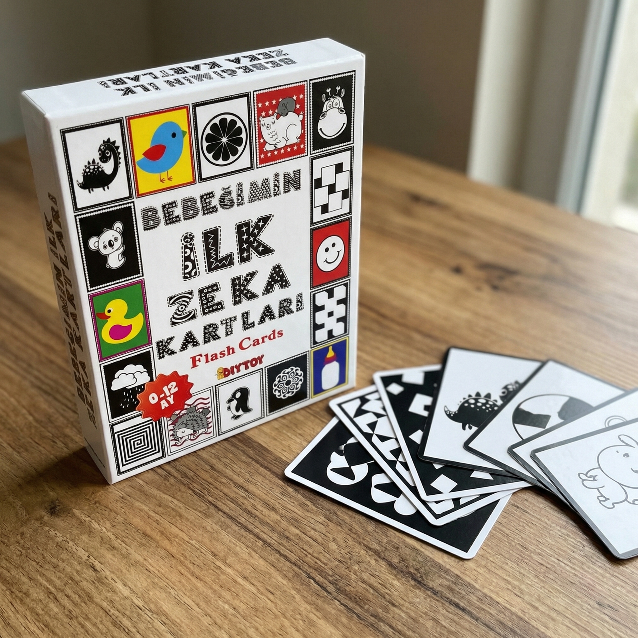 DiyToy 0-12 Ay Bebek Zeka Kartları: Keşfetmenin İlk Adımları
