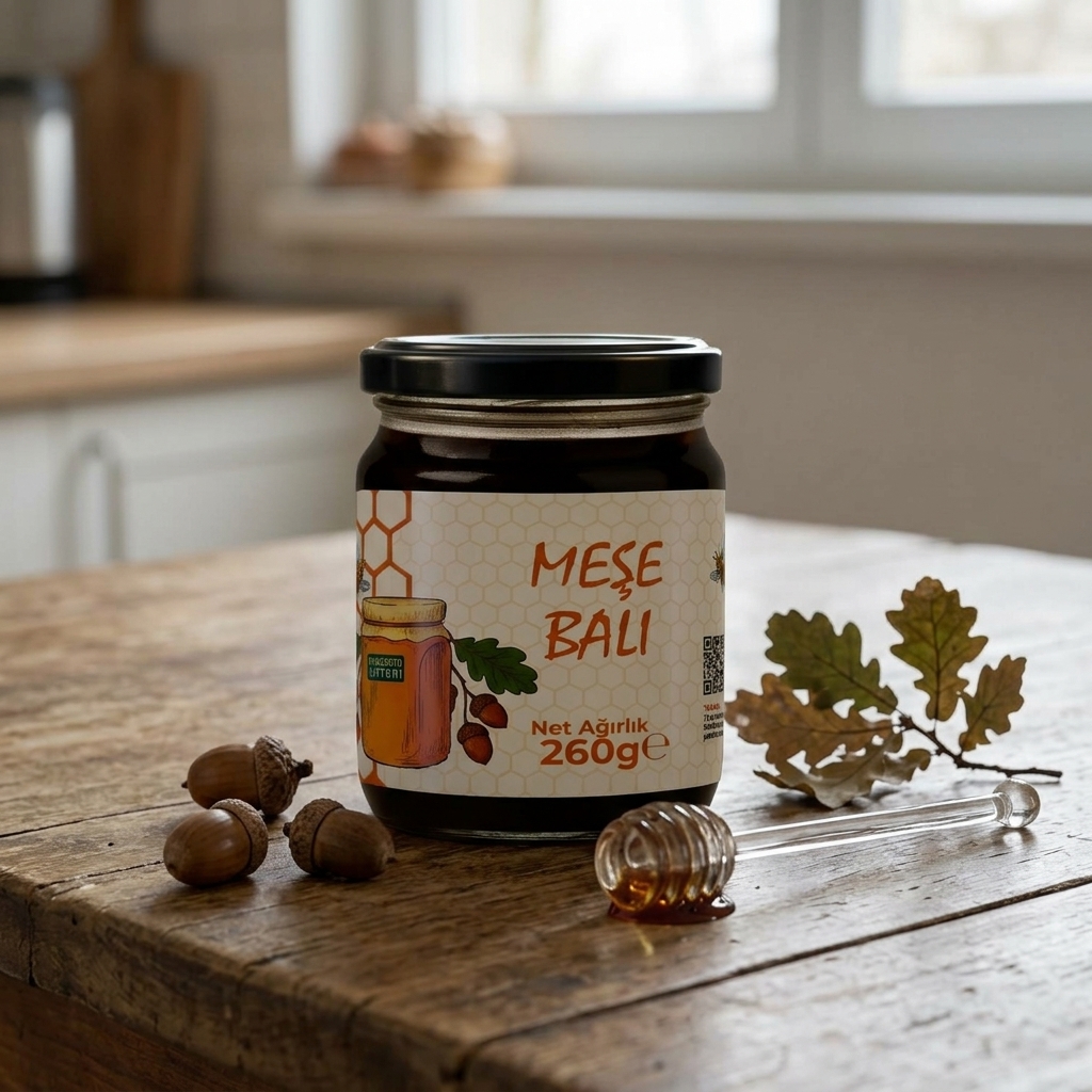 Doğal Meşe Balı - Balkanların Gizemli Lezzeti (260 gr)
