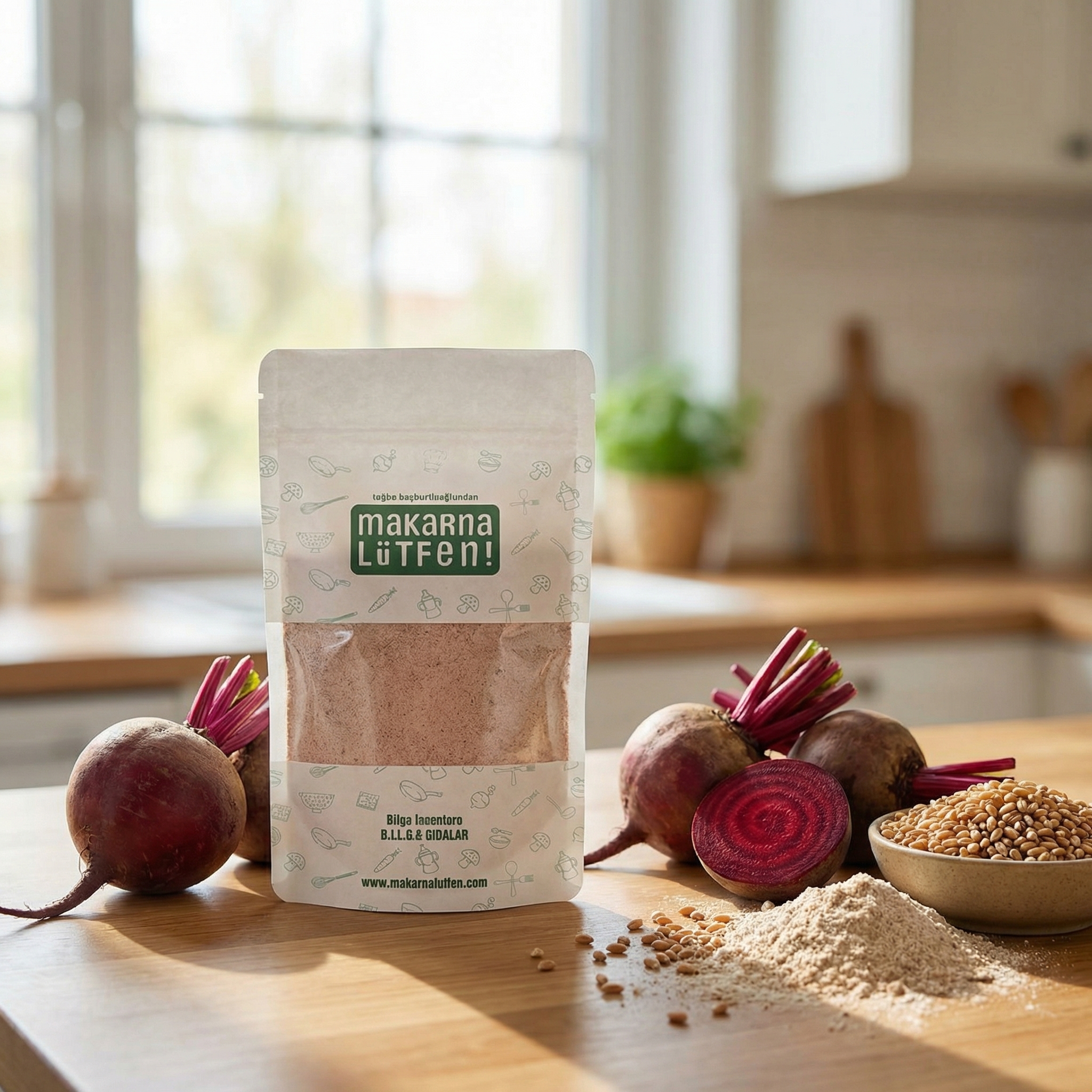 Doğal Pancarlı Tam Buğday Pankek Karışımı ile Sağlıklı Başlangıçlar (235 gr)