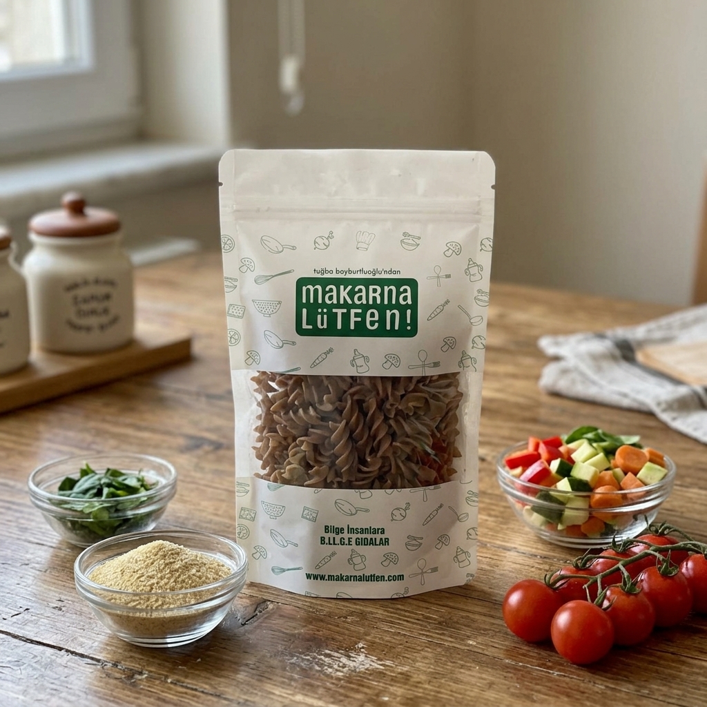 Fırfır Şekilli Tam Buğday Karışık Sebze Makarna (200g)