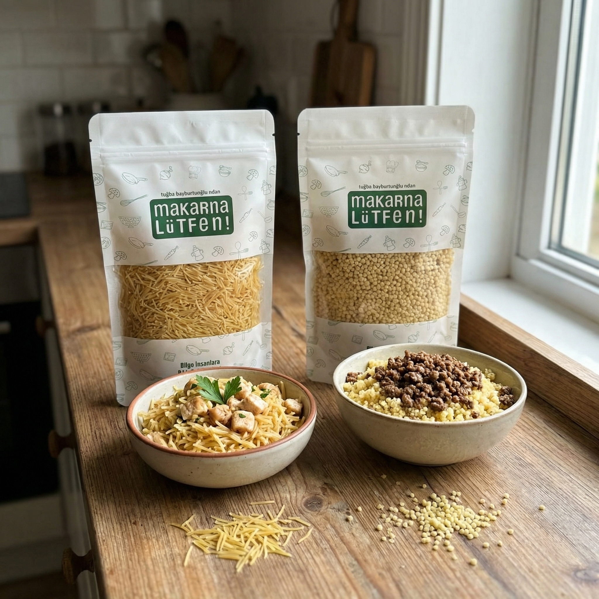 Makarna Lütfen Kıymalı Kuskus & Tavuklu Tel Şehriye İkili Paket - Pratik Lezzetler