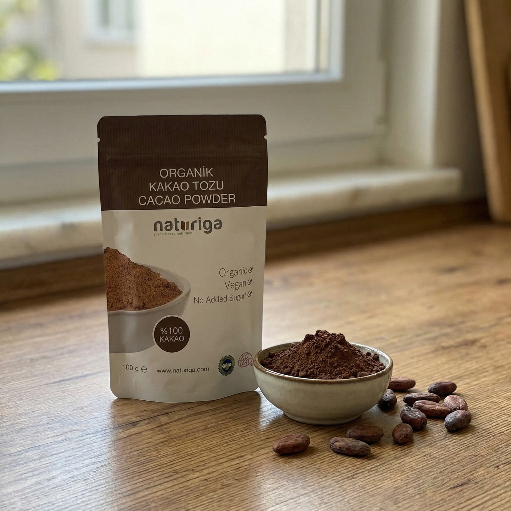 Naturiga Saf Organik Ham Kakao Tozu - 100 gr