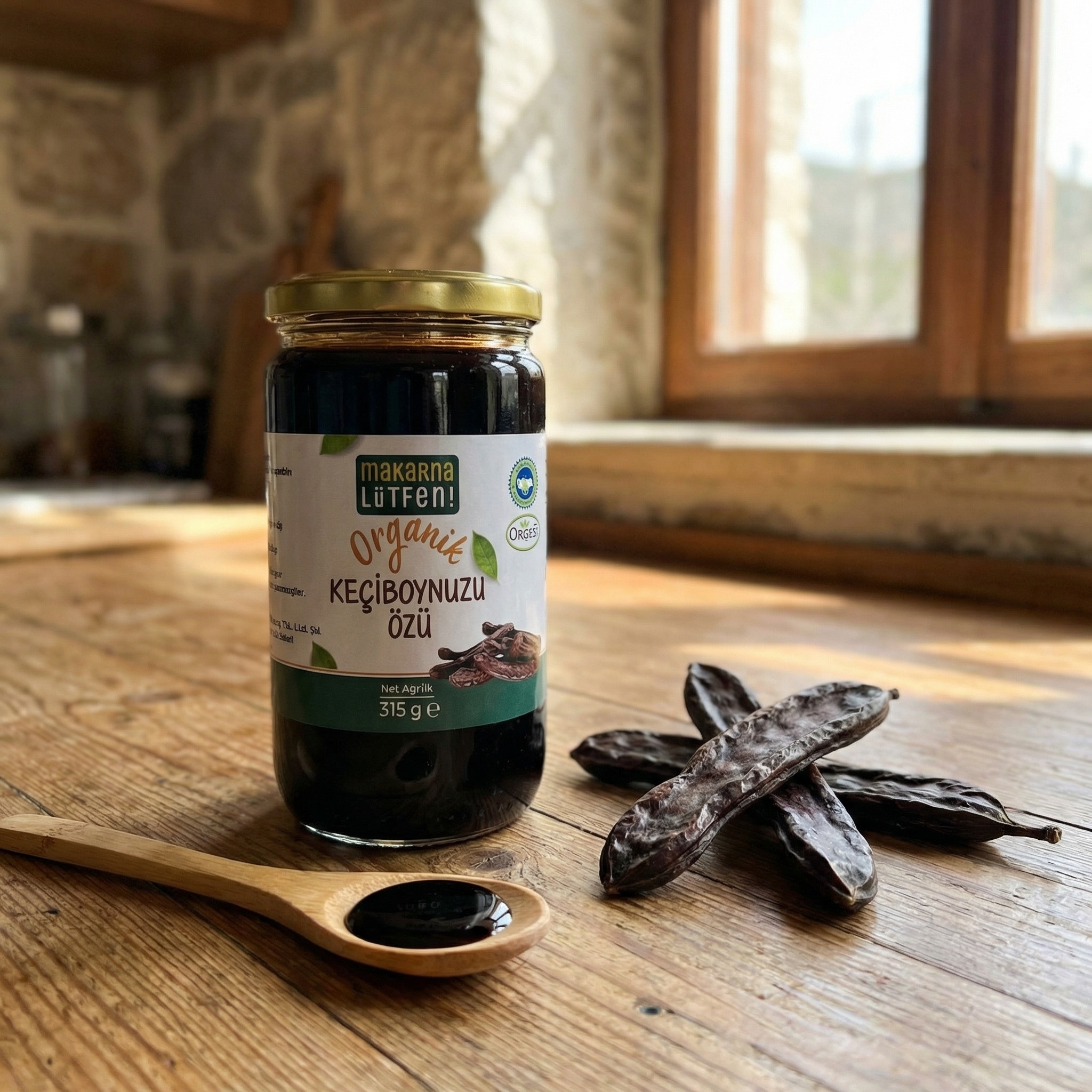 Saf Organik Keçiboynuzu Pekmezi 315 gr - Doğanın Tatlı Hediyesi