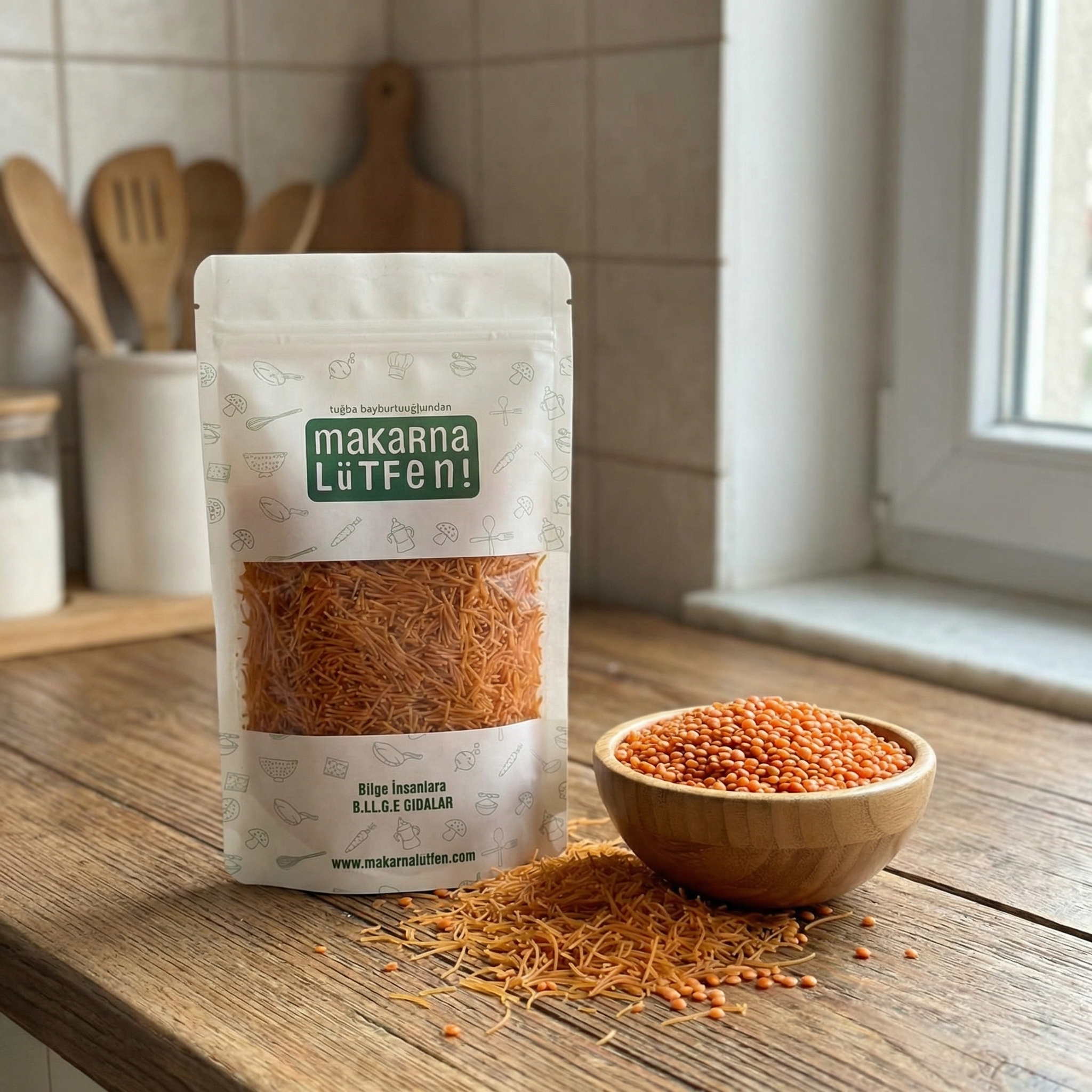 Sağlıklı Alternatif: Kırmızı Mercimekli Bakliyat Şehriyesi (200g)