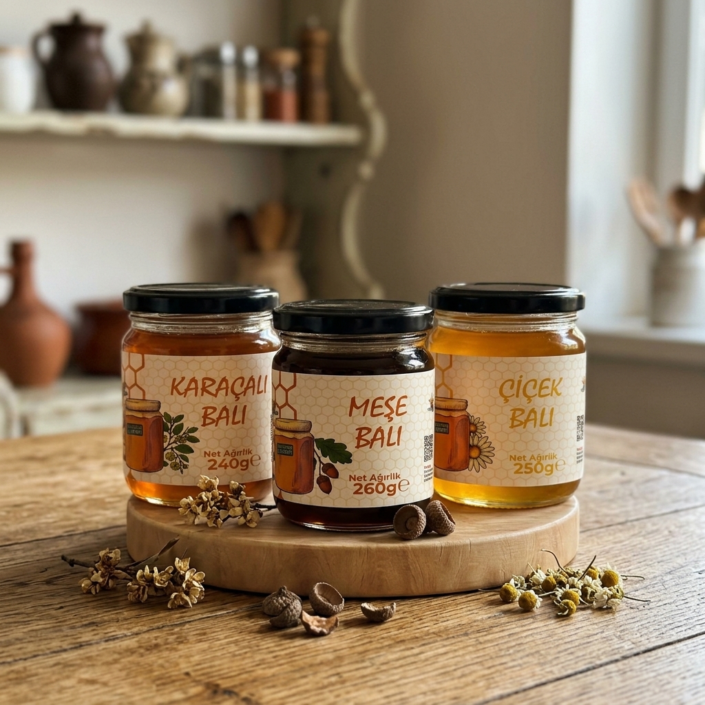 Trakya'nın Doğal Mirası: Karaçalı, Meşe ve Çiçek Balı Lezzet Seti